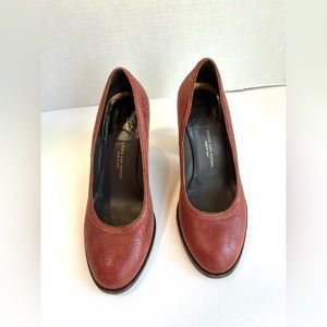 Dries Van Noten Brown Leather Heel Pumps